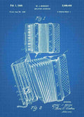 Patent Blueprint accordion 3 A4 Photo Print