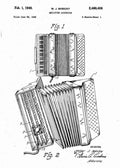 Patent Blueprint accordion 4 A4 Photo Print