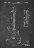Patent Blueprint acoustic guitar A4 Photo Print