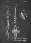 Patent Blueprint airplane propellor A4 Photo Print