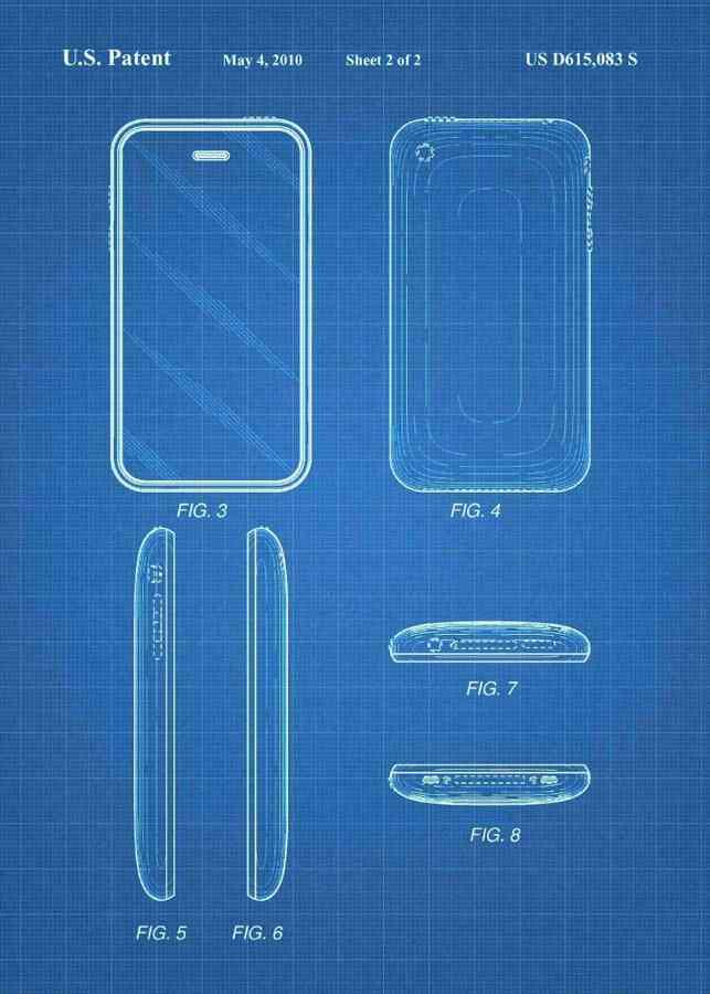 Patent Blueprint apple iphone 3 A4 Photo Print