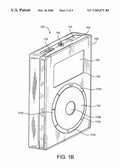 Patent Blueprint apple ipod 4 A4 Photo Print