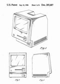 Patent Blueprint apple macintosh 4 A4 Photo Print