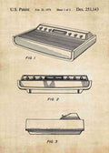 Patent Blueprint atari 2600 console A4 Photo Print