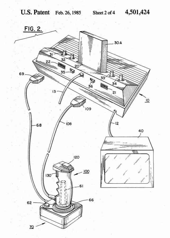 Patent Blueprint atari console 4 A4 Photo Print