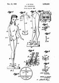 Patent Blueprint barbie doll 4 A4 Photo Print