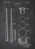 Patent Blueprint baseball bat A4 Photo Print