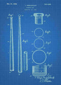Patent Blueprint baseball bat 3 A4 Photo Print