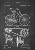 Patent Blueprint bicycle A4 Photo Print