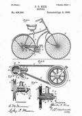 Patent Blueprint bicycle 4 A4 Photo Print