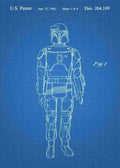 Patent Blueprint boba fett 3 A4 Photo Print
