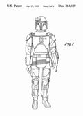 Patent Blueprint boba fett 4 A4 Photo Print