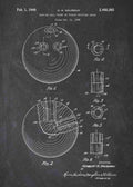 Patent Blueprint bowling ball A4 Photo Print