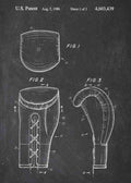 Patent Blueprint boxing gloves A4 Photo Print
