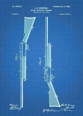 Patent Blueprint browning semi auto shotgun 3 A4 Photo Print