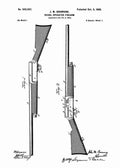 Patent Blueprint browning semi auto shotgun 4 A4 Photo Print