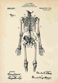 Patent Blueprint calSkeleton A4 Photo Print
