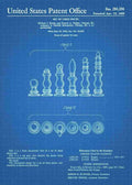 Patent Blueprint chess pieces 3 A4 Photo Print
