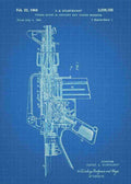 Patent Blueprint colt ar 15 semi automatic rifle 3 A4 Photo Print