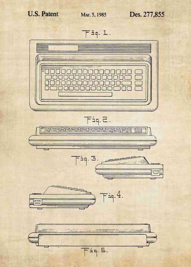 Patent Blueprint commodore 64 A4 Photo Print