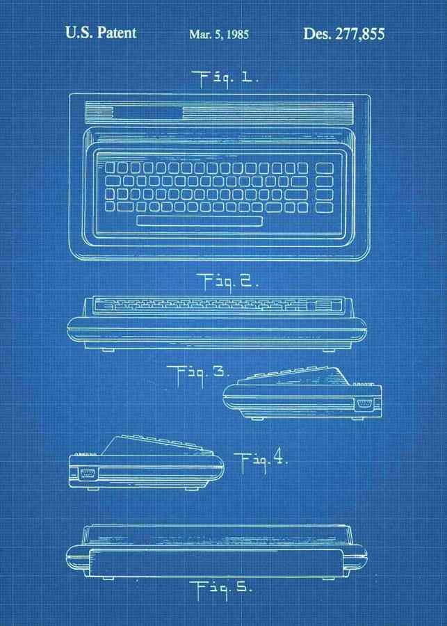 Patent Blueprint commodore 64 3 A4 Photo Print