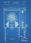 Patent Blueprint darts dartboard 3 A4 Photo Print