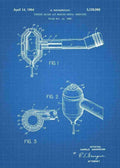 Patent Blueprint dentist drill 3 A4 Photo Print