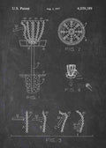 Patent Blueprint disk golf A4 Photo Print