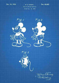 Patent Blueprint disneys mickey mouse 3 A4 Photo Print