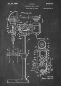 Patent Blueprint drill A4 Photo Print