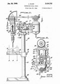 Patent Blueprint drill 4 A4 Photo Print