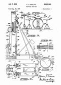 Patent Blueprint drum set 4 A4 Photo Print