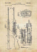 Patent Blueprint eugene stoner gas operated bolt carrier system A4 Photo Print