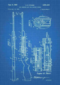 Patent Blueprint eugene stoner gas operated bolt carrier system 3 A4 Photo Print