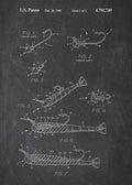 Patent Blueprint fishing lure A4 Photo Print