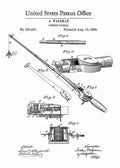 Patent Blueprint fishing rod 4 A4 Photo Print