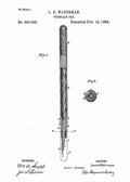 Patent Blueprint fountain pen 4 A4 Photo Print