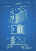 Patent Blueprint george eastman box camera 3 A4 Photo Print