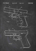 Patent Blueprint glock 19 handgun A4 Photo Print