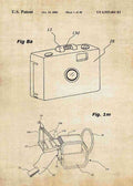 Patent Blueprint gopro camera strap A4 Photo Print