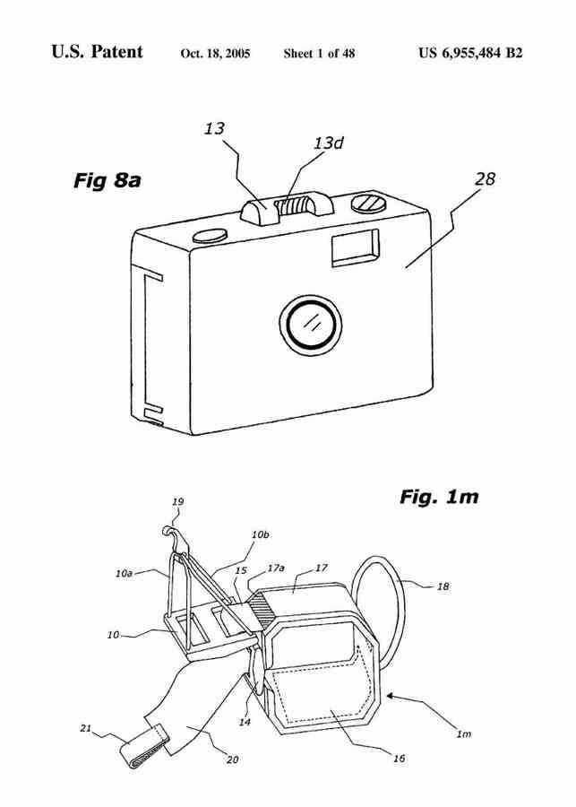 Patent Blueprint gopro camera strap 4 A4 Photo Print