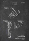 Patent Blueprint hammer A4 Photo Print