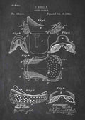 Patent Blueprint horse riding saddle A4 Photo Print