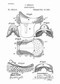 Patent Blueprint horse riding saddle 4 A4 Photo Print