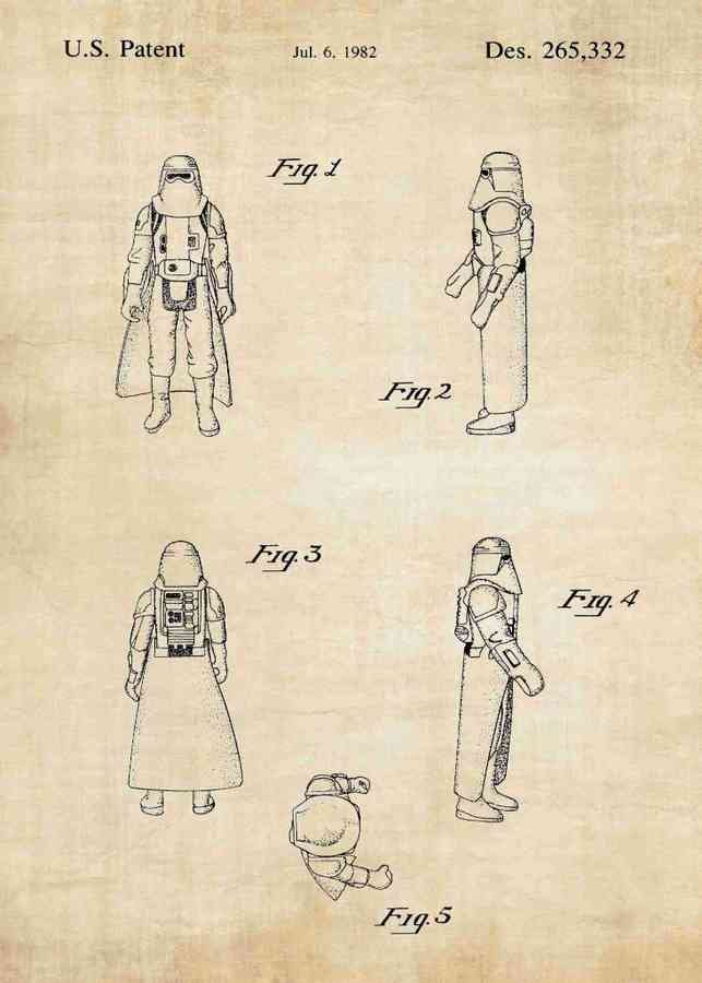 Patent Blueprint hoth stormtroopers A4 Photo Print