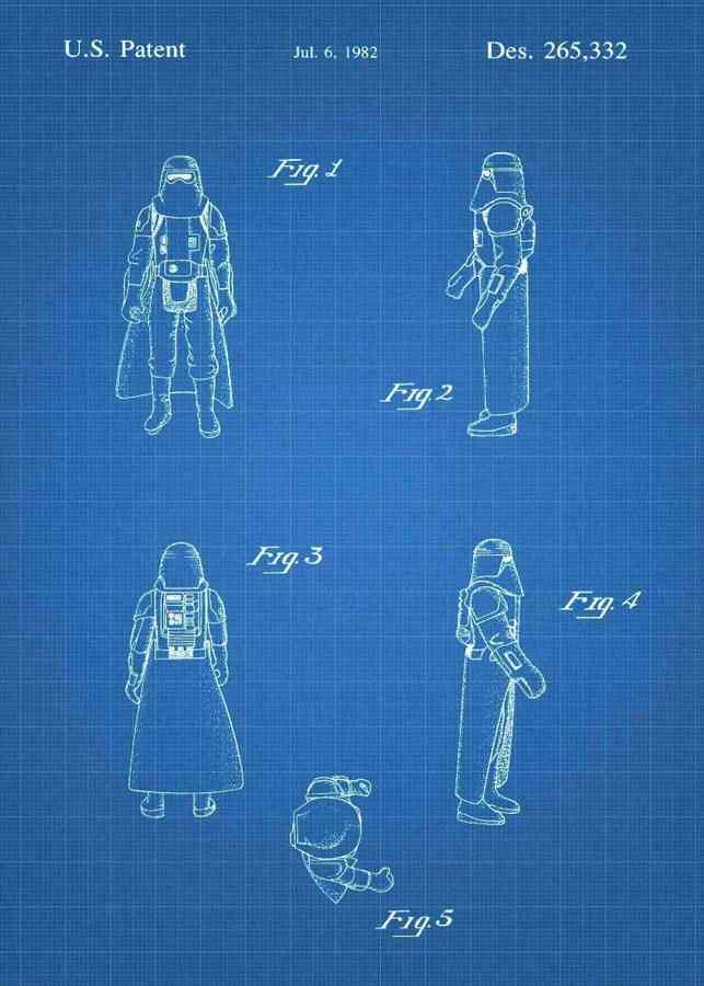 Patent Blueprint hoth stormtroopers 3 A4 Photo Print