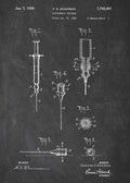 Patent Blueprint hypodermic syringe A4 Photo Print