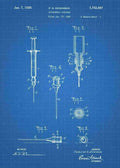 Patent Blueprint hypodermic syringe 3 A4 Photo Print