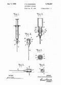 Patent Blueprint hypodermic syringe 4 A4 Photo Print