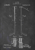 Patent Blueprint ice hockey stick A4 Photo Print